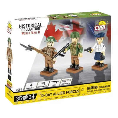 Cobi 3 figurky s doplňky D-Day Spojenci, 35 k