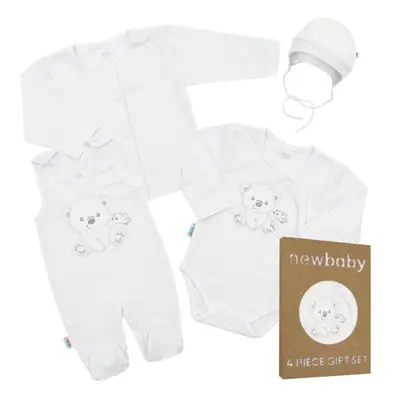 Dětská souprava do porodnice New Baby Sweet Bear bílá vel. 50