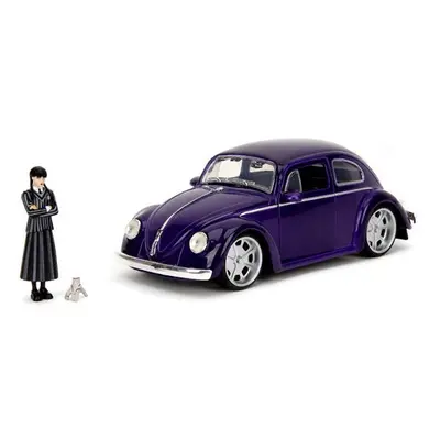 Jada Wednesday auto 1972 VW Beetle 1:24 a figurka Wednesday