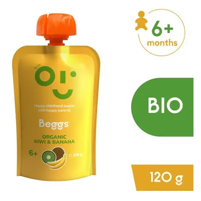 Beggs BIO Kiwi a banán (120 g)