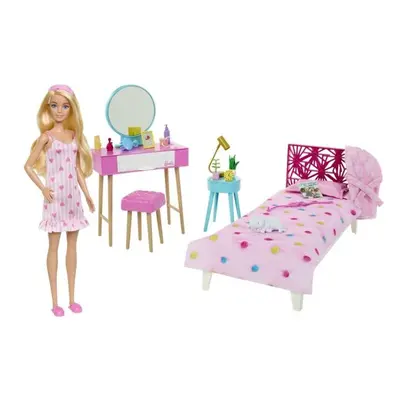 Mattel Barbie ložnice s panenkou