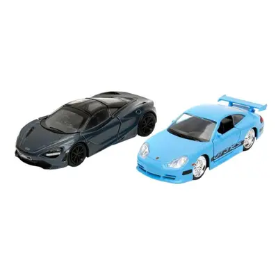 Rychle a zběsile Twin Pack Brianovo Porsche 996 GT3 RS a Shawův McLaren, 1:32 Vlna 1/2