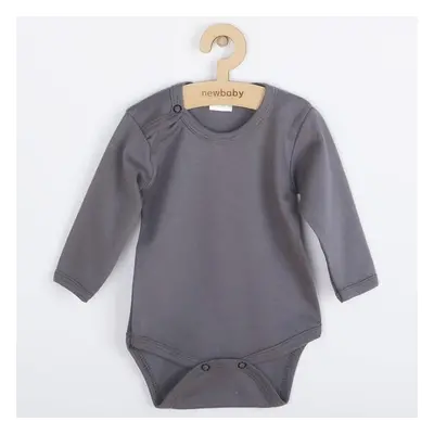 Dětské body New Baby Classic II tmavě šedé 74 (6-9 m)