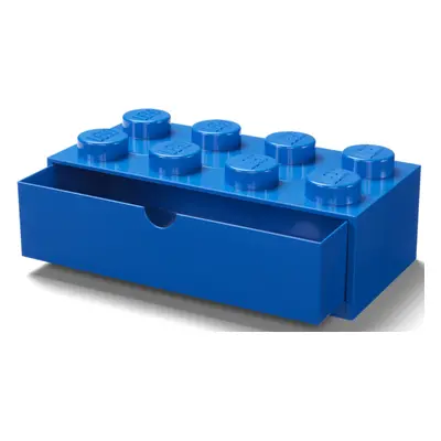 LEGO® stolní box 8 se zásuvkou - modrá