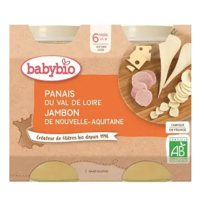 BABYBIO Pastinák šunka Gruyere (2x 200 g) - masozeleninový příkrm