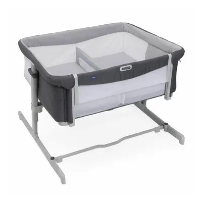 CHICCO Postýlka Next2Me Twins pro dvojčata - Magnet Grey