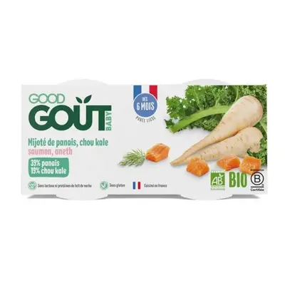 2x GOOD GOUT BIO Losos s kapustou a pastinkou 190 g