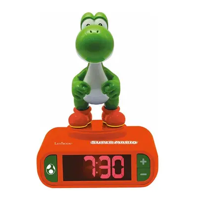 Budík s 3D figurkou Super Mario Yoshi