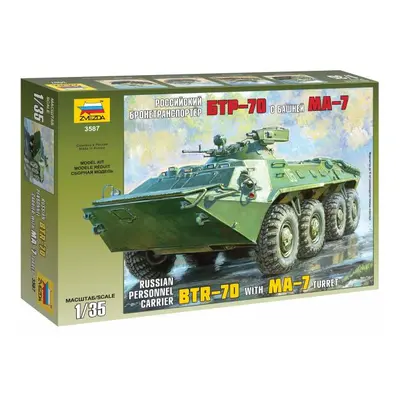 Model Kit vojenský 3587 - BTR-70 s věží MA-7 (1:35)