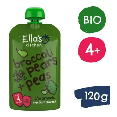 Ella's Kitchen BIO Hruška, hrášek a brokolice (120 g)