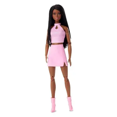 Mattel Barbie Looks S copánky v růžovém outfitu