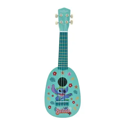 Dřevěné ukulele s nylonovými strunami 53 cm Disney Stitch