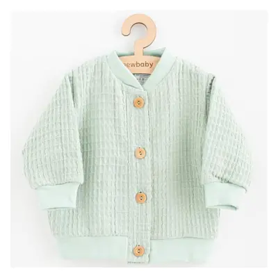 Dojčenský mušelínový kabátek New Baby Comfort clothes šalvějová 86 (6-12m)