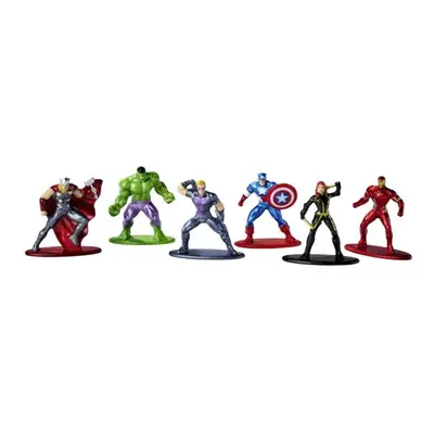 Jada Marvel Avengers Kovové sběratelské nanofigúrky figurky 1,65" - 6 ks