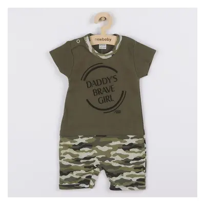 Dojčenský letný overal New Baby Army girl 92 (18-24m)