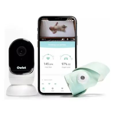 OWLET Ponožka inteligentní Owlet Smart Sock 3 a Kamera Owlet Cam 2 - světle zelená