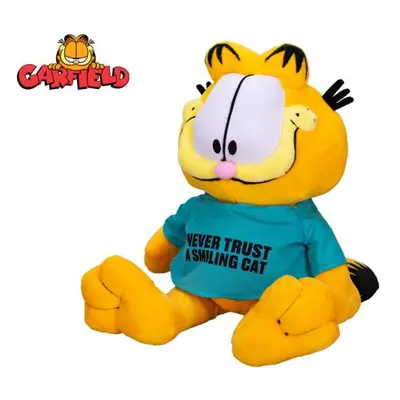 Garfield - "Nikdy nevěřte usmívajícímu se kočkovi" 28cm plyšový sedící