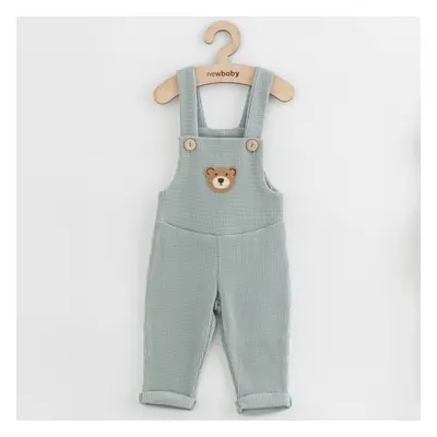 Dětské zahradníčky New Baby Luxury clothing Oliver šedé 56 (0-3m)