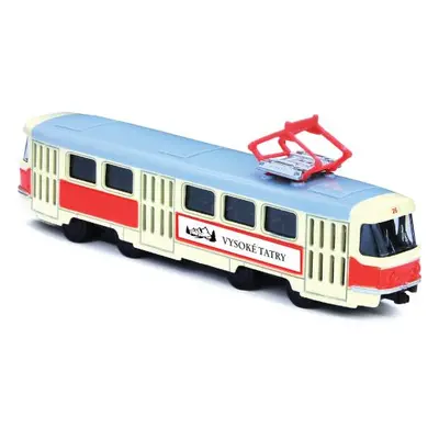 Kovová retro tramvaj 16 cm Vysoké Tatry