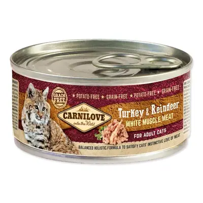 Konzerva Carnilove WMM Adult Cats krůta a sob 100g