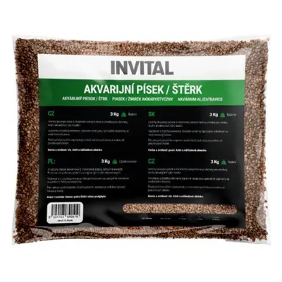 Akvarijní písek hnědý 0,8-1,2 mm 3 kg