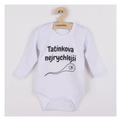 Body s potiskem New Baby Tatínkova nejrychlejší 62 (3-6m)