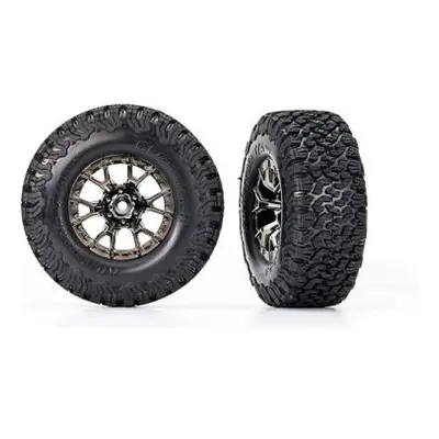 Traxxas kolo 2.2/3.0", disk Raptor R černý chrom, pneu BFGoodrich T/A KO2 (2) (2WD přední)