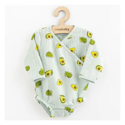 Dětské mušelínové body s bočním zavazováním New Baby Avocado 80 (9-12m)