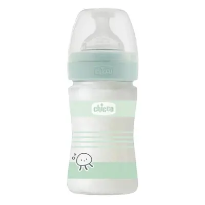 CHICCO Láhev kojenecká sklo Well-being silikon 150ml uni