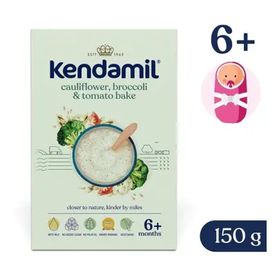 Kendamil Mléčná kaše s brokolicí, květákem a rajčaty (150 g)