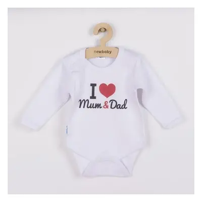 Body s potiskem New Baby I Love Mum and Dad 80 (9-12m)