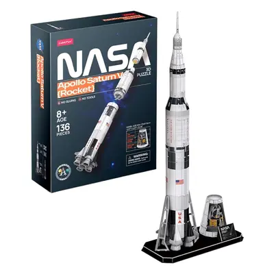 Puzzle 3D Raketa Apollo Saturn V Rocket - 136 dílů