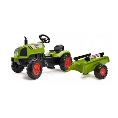 FALK Šlapací traktor 2041C Claas Arion s vlečkou a otevírací kapotou