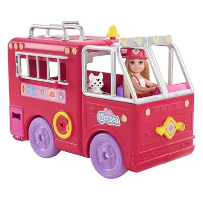 Mattel Barbie Chelsea hasičské auto HCK73