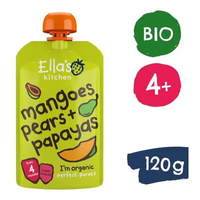 Ella's Kitchen BIO Mango, hruška a papája (120 g)