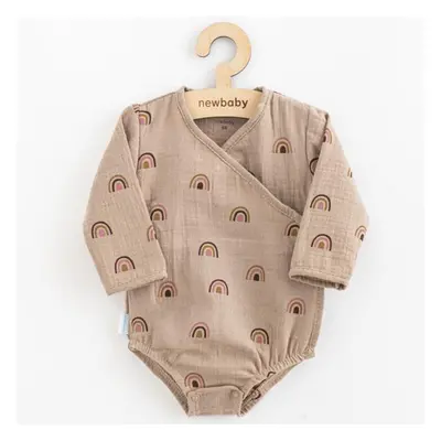 Dojčenské mušelínové body s bočným zaviazovaním New Baby Rainbow 68 (4-6m)