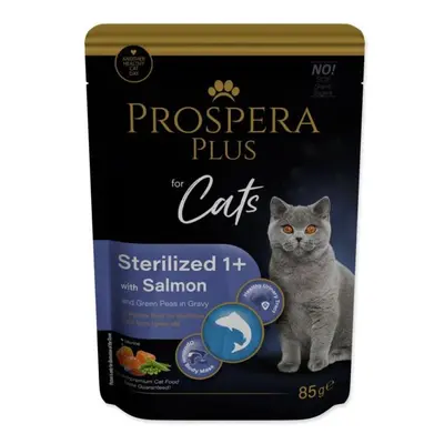 Kapsička Prospera Plus Sterelized 1+, Losos, Hrášek 85g