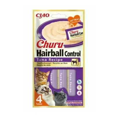 Pochoutka Churu Hairball tuňák 4x14g