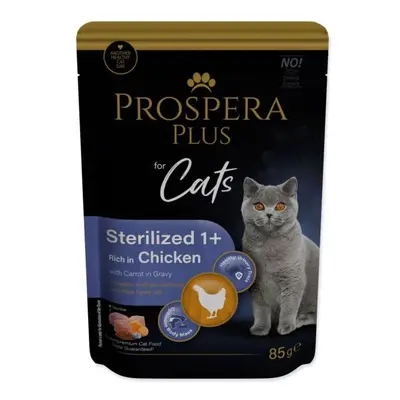 Kapsička Prospera Plus Sterilized 1+, Kuřecí, Mrkev 85g