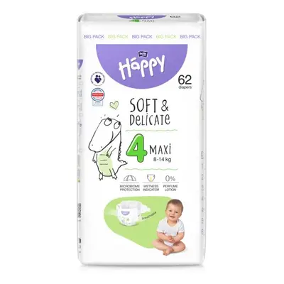 BELLA HAPPY Baby Plenky jednorázové Maxi 8-14 kg Big Pack 62 ks