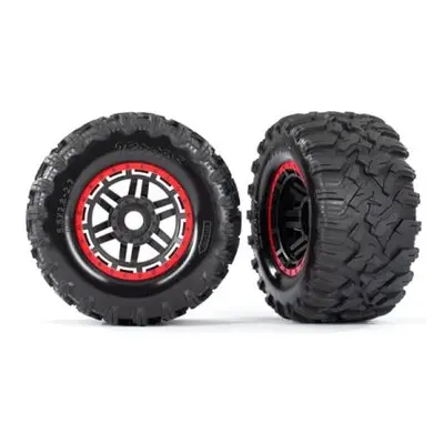 Traxxas kolo 2.8", pneu Maxx All-Terrain, disk černo-červený (2)