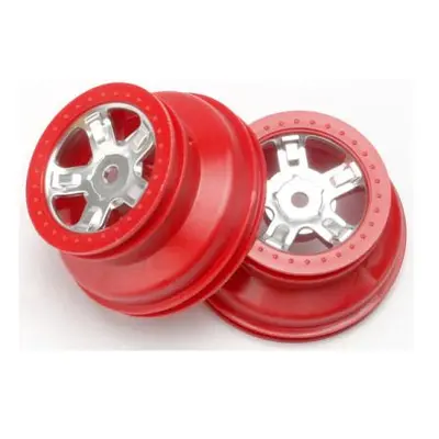 Traxxas disk 1.4/1.8" SCT saténový-červený (2)