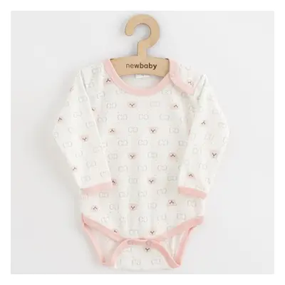 Dojčenské body New Baby Classic II medvídek růžový 80 (9-12m)