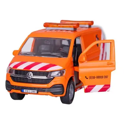 Dětský globus dopravy Volkswagen Transporter 27 cm kov zpětný chod se světlem a zvukem