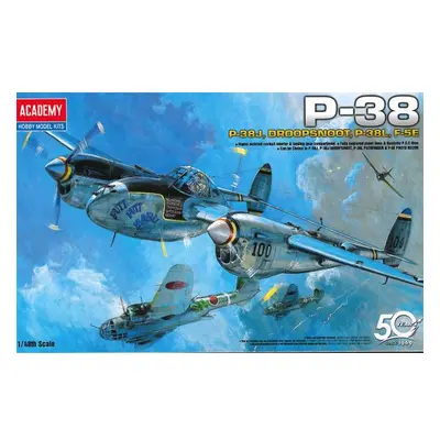 Model Kit letadlo 12282 - P-38 COMBINATION VERSION (1:48)