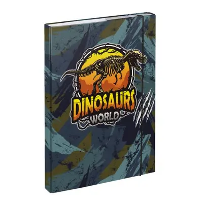 BAAGL Tabule na školní sešity A4 Dinosaurs World