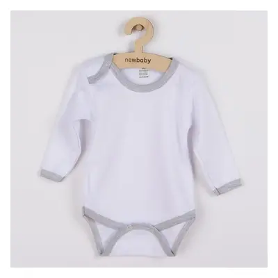 Kojenecké body New Baby se šedým lemem 86 (12-18m)