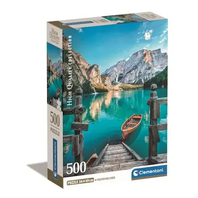 Puzzle 500 Braies lake Compact