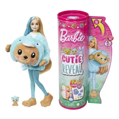 Barbie Cutie reveal v kostýmu - medvídek v modrém kostýmu delfína