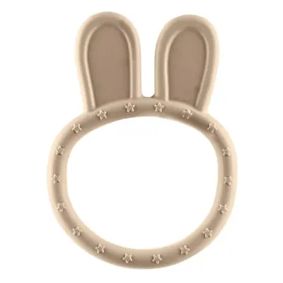 Silikonové kousátko Rabbit, Sand Beige